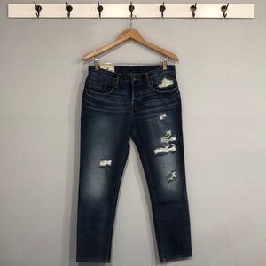 Hollister Slim Straight Ripped Jeans